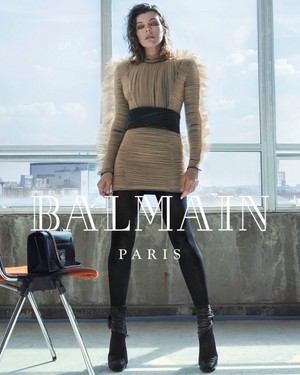  Milla Jovovich for Balmain F/W 2018 Campaign
