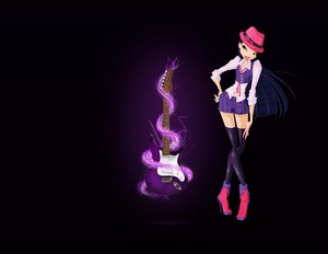  Musa rockstar розовый гитара