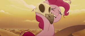  Pinkie Pie tossing the buitre skull away MLPTM