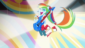 Rainbow Dash in band attire EG2