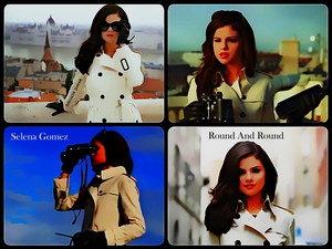  Selena Gomez - Round And Round kertas dinding
