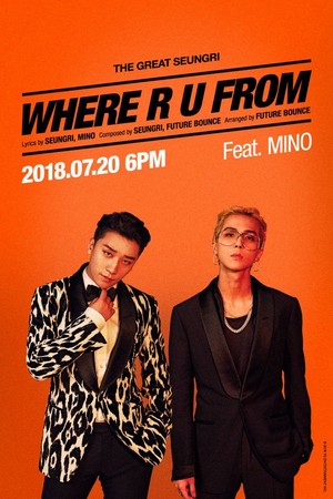  Seungri and Song Minho for "WHERE R U FROM" poster