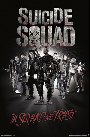  Suicide Squad (2016) Poster - In Squad We Trust