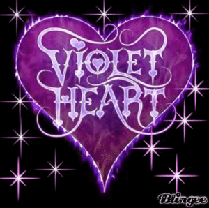  violet hart-, hart 💜