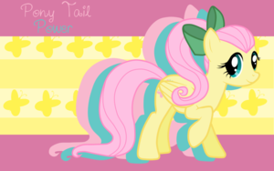 pony tail power fluttershy wp by alicehuman sacrific d543g0a