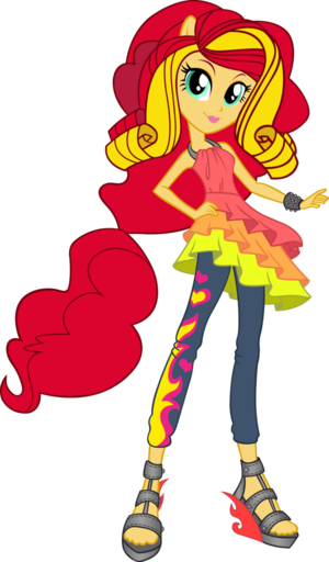rainbow rocks sunset shimmer vector by icantunloveyou d7canxf