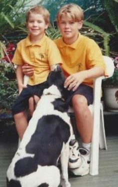  young Chris and Liam