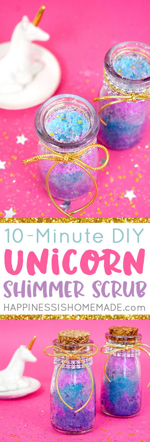  10 मिनट Unicorn Sugar Scrub