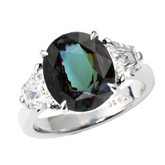  Alexandrite And Diamond Ring