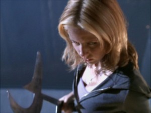Buffy with a sickle