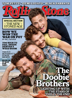 Danny McBride, Seth Rogen, James Franco and Jonah bukit - Rolling Stone Cover - 2013