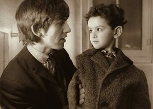 George with young child