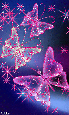  Glittery papillons