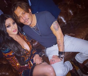  Haifa Wehbe and Johnny Depp