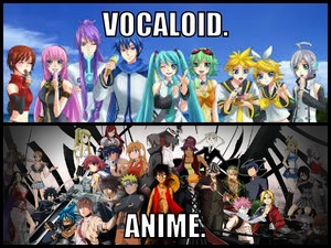  Hatsune Miku Vocaloid and Аниме