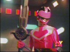  Jen Morphed As The berwarna merah muda, merah muda Time Force Ranger