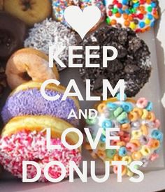  Keep Calm And tình yêu bánh doughnut