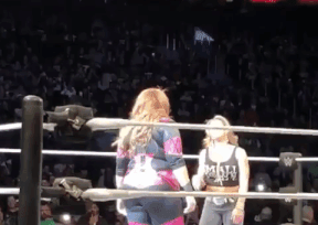  Mickie Gets Knocked Down