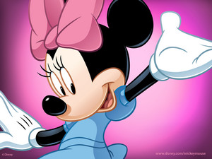  Minnie tetikus merah jambu