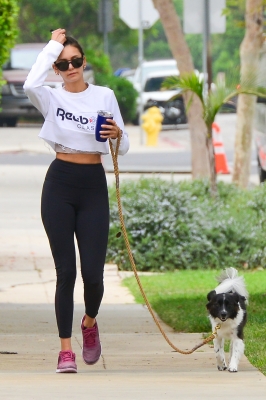 Nina Dobrev With her dog Maverick in Los Angeles - September 5th