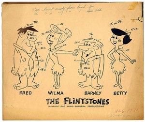 The Flintstones Cast Model Sheet