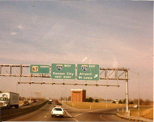  US 67 North at Interstate 70 East exit (1989)