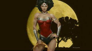  Wonder Woman The Moon 1 kertas dinding