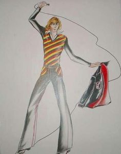  Barry Manilow Costume desain Sketch