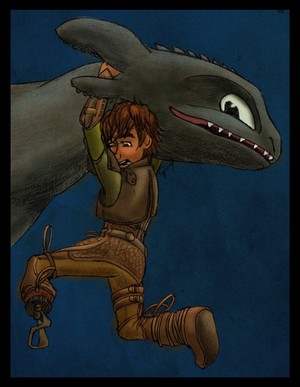  scene from httyd2 hiccup toothless playfight দ্বারা inhonoredglory d6fchif