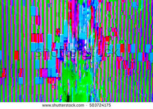  stock photo glitched tv screen with low signal digital art abstract technology background in surreal