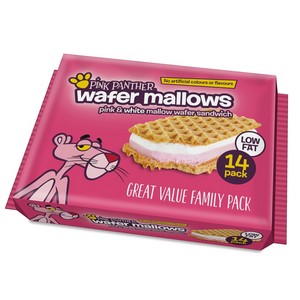 338590  pink panther sandwich mallows 14pk