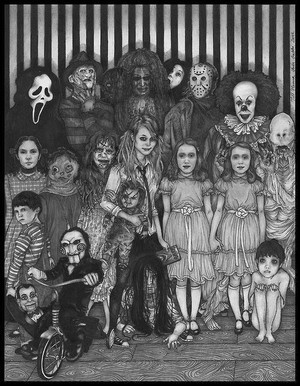 All popular horror movie villains 
