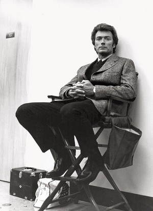  Clint on the set of Dirty Harry (1971)