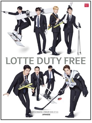 EXO for Lotte Duty Free Magazine in Feb 2018