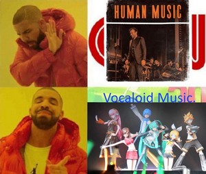  Hatsune Miku Vocaloid موسیقی is better, Human موسیقی sucks