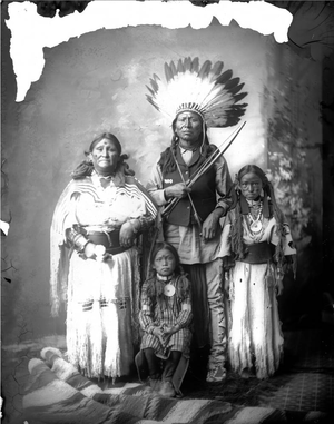 Native American Plains family 1880-1900