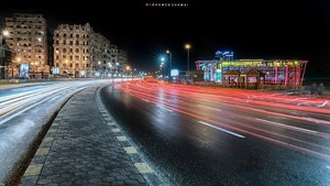  jalan, street NIGHT ALEXANDRIA EGYPT