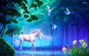 Unicorn achtergrond