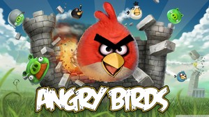  angry birds game پیپر وال 1366x768