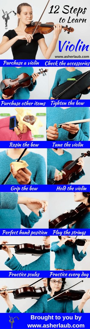 12 steps to learn violin