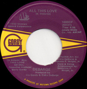  1983 Release, All This Love, On 45 RPM