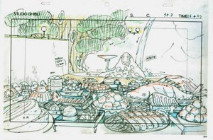 Animation layouts from ‘Spirited Away’