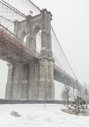  Brooklyn Bridge In The Winter