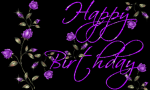  Happy Birthday 紫色, 紫罗兰色 🎁