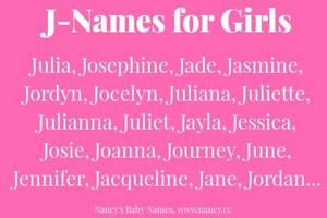  J girl names