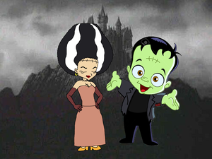  Sissi Delmas as The Bride of Frankenstein