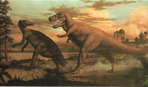  Tirannosauro e tracodonte