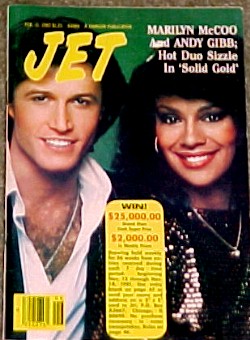  Andy Gibb And Mariyn McCoo On The Cover Of Jet
