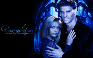  Buffy/Angel karatasi la kupamba ukuta - Moment Of True Happiness
