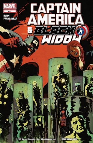  Captain America And Black Widow (2012) Art sejak Francesco Francavilla